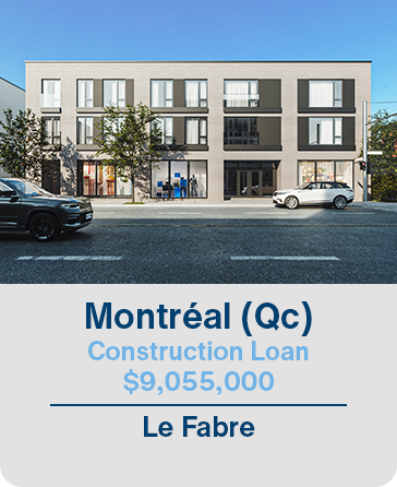 Montréal (Qc) Construction Loan $9,055,000 Le Fabre