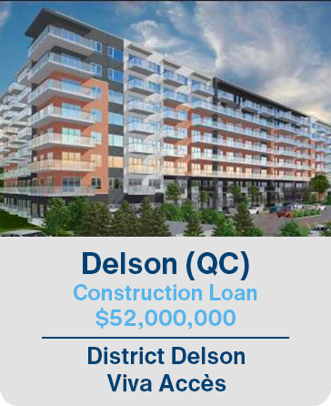 Delson (QC) Construction Loan $52,000,000 District Delson Viva Accès
