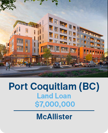 Port Coquitlam (BC) Land Loan $7,000,000 McAllister
