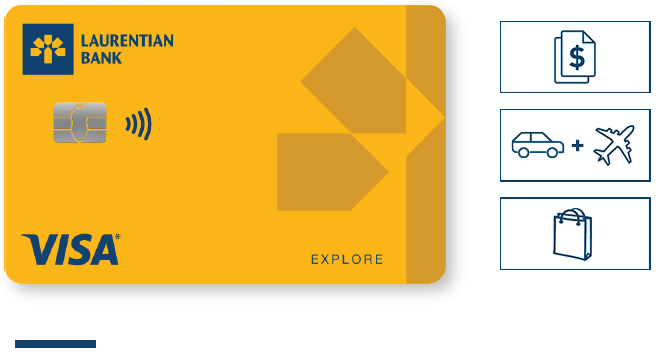 Laurentian Bank Visa EXPLORE card