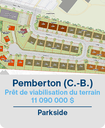 Pemberton (C.-B.) Prêt de viabilisation du terrain 11 090 000 $ Parkside